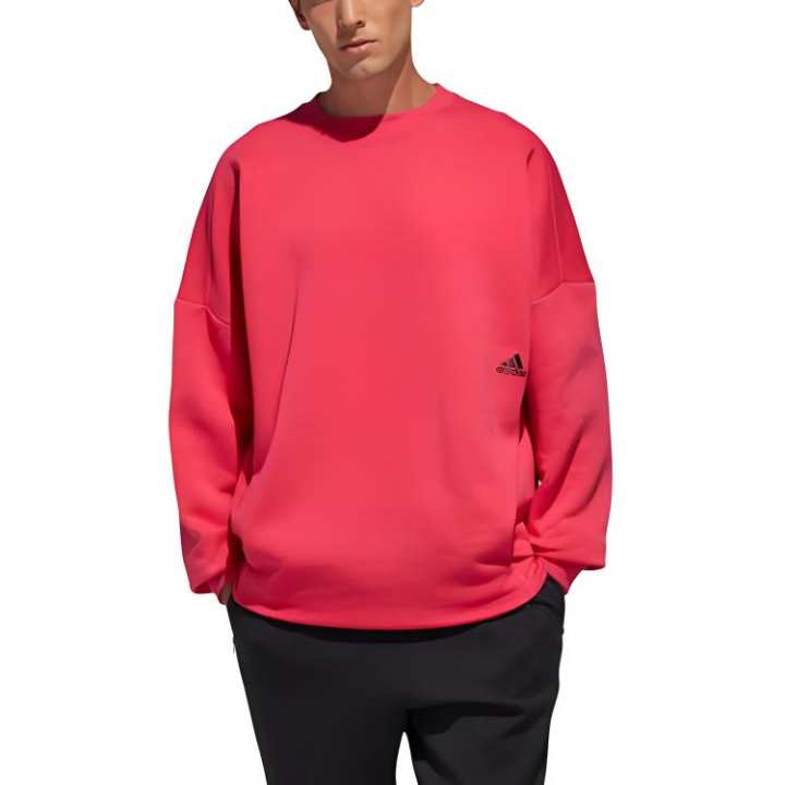 Adidas Adidas Sweatshirts Men's Pink Crew Neck Moderate Other