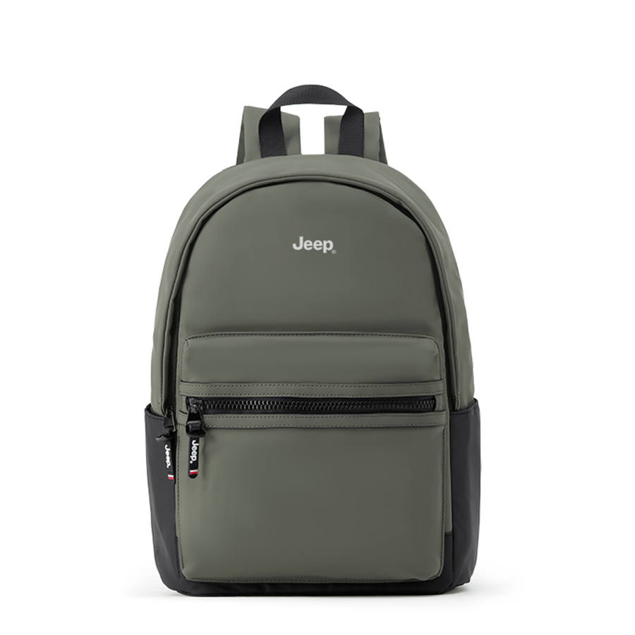 Jeep Jeep Oxford Patchwork PU Lightweight High School And University Student Backpack With Laptop Compartment Unisex Jasper