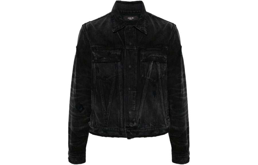 AMIRI AMIRI Faded Panelled Denim Jacket