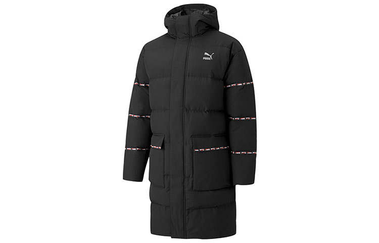 PUMA PUMA CLASSICS Down Jackets Men's Black Hooded Moderate Other