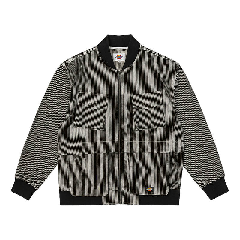 Dickies Dickies Jackets Men's Gray Baseball Collar Moderate Workwear