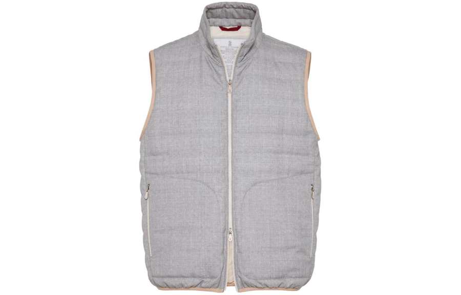 Brunello Cucinelli High Neck Padded Gilet