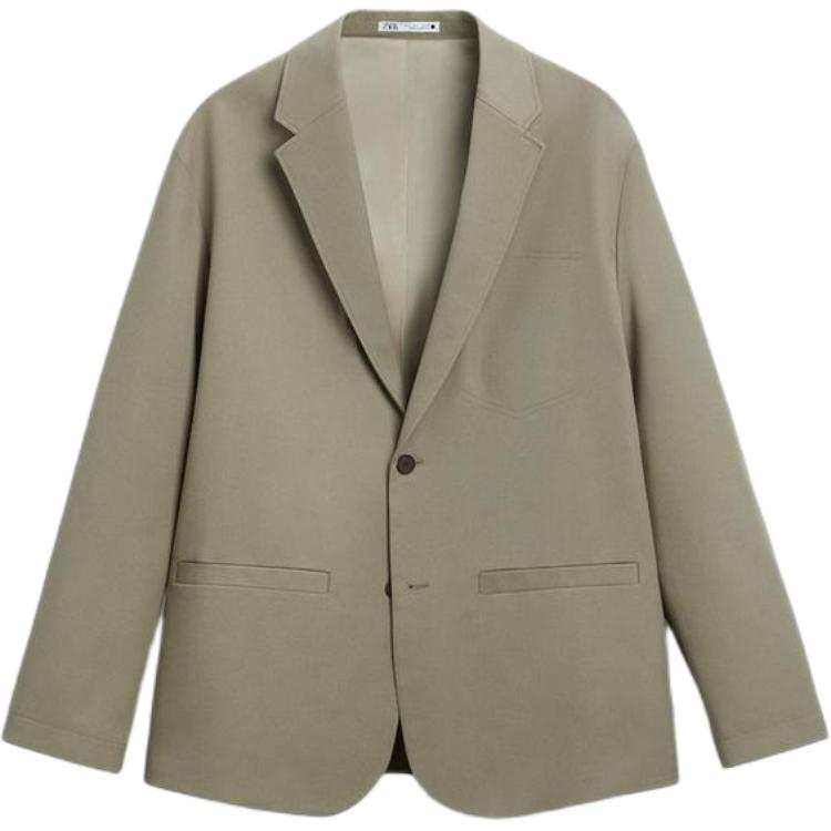 ZARA Business Suits Men's Sand Moderate Business Suit