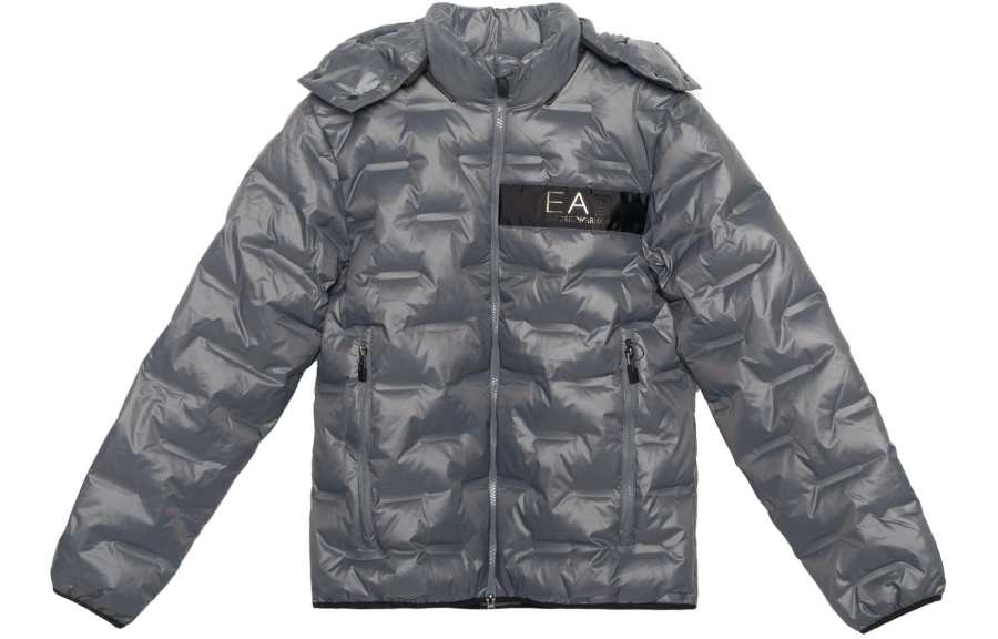 EMPORIO ARMANI EA7 Down Jacket Men's Gray