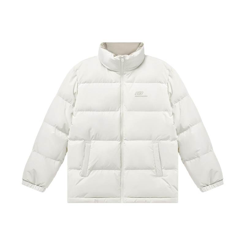 Skechers Sports League Collection Down Jacket Unisex Marshmallow White