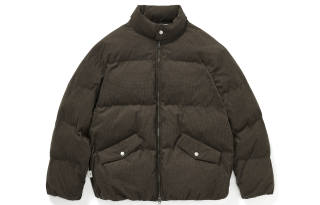 714STREET Puffer Jackets Unisex Stand Collar Moderate Padded Puffer Jacket