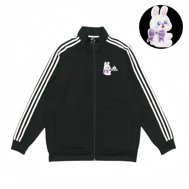 Adidas Adidas Jackets Unisex Black Stand Collar Moderate Pilot