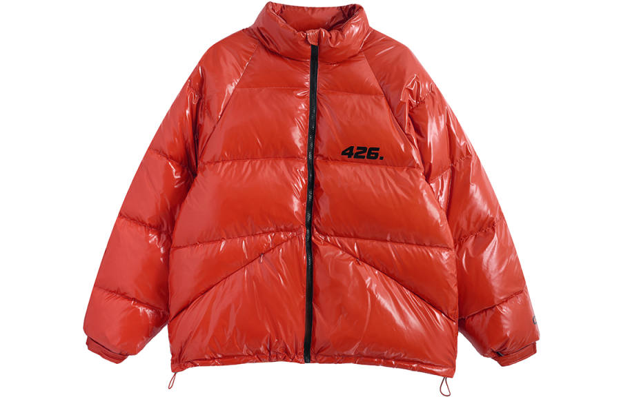 F426 F426 Letter Stand Collar Puffer Jacket Unisex