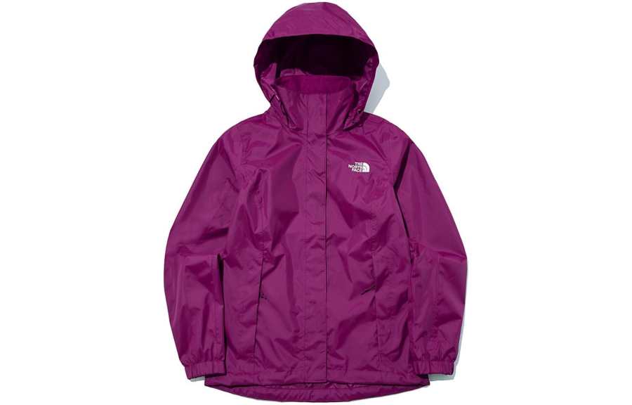 THE NORTH FACE Hyvent Outdoor Hiking Waterproof And Windproof To Keep Warm Windbreaker Jacket Unisex Rose Purple
