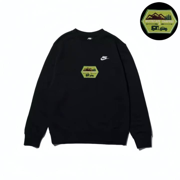 Nike Nike Sweatshirts Unisex Black Crew Neck Moderate Regular