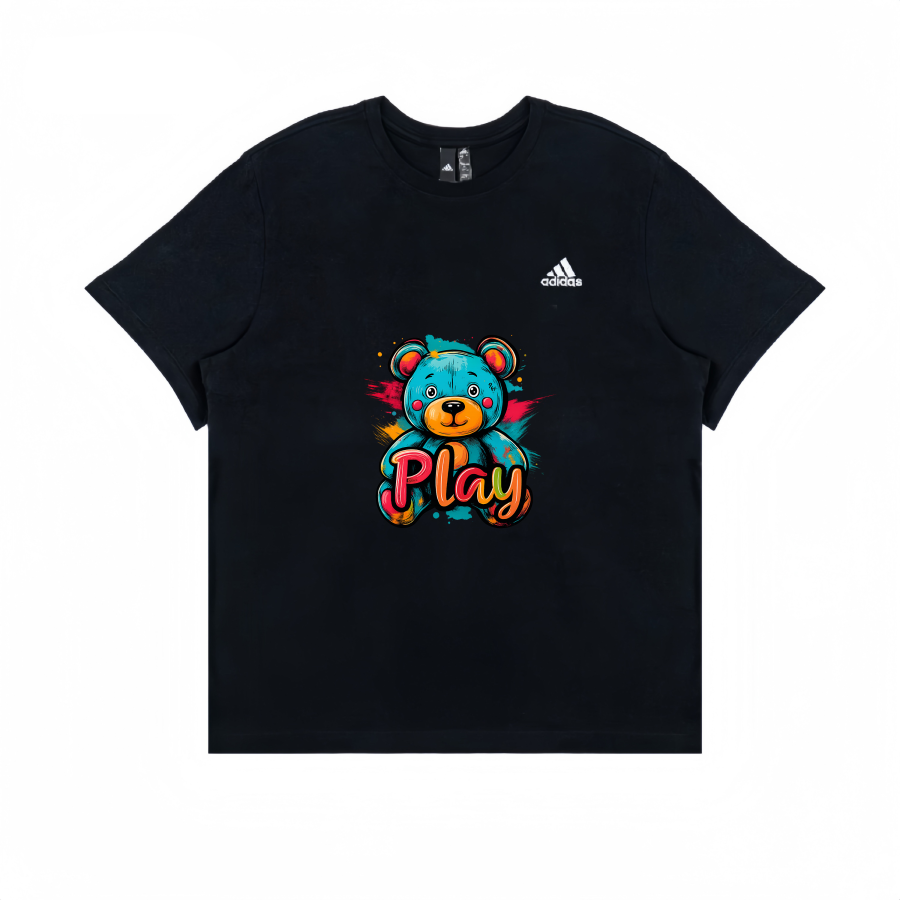 Adidas Adidas T Shirts Unisex Black Crew Neck Moderate Straight Fit