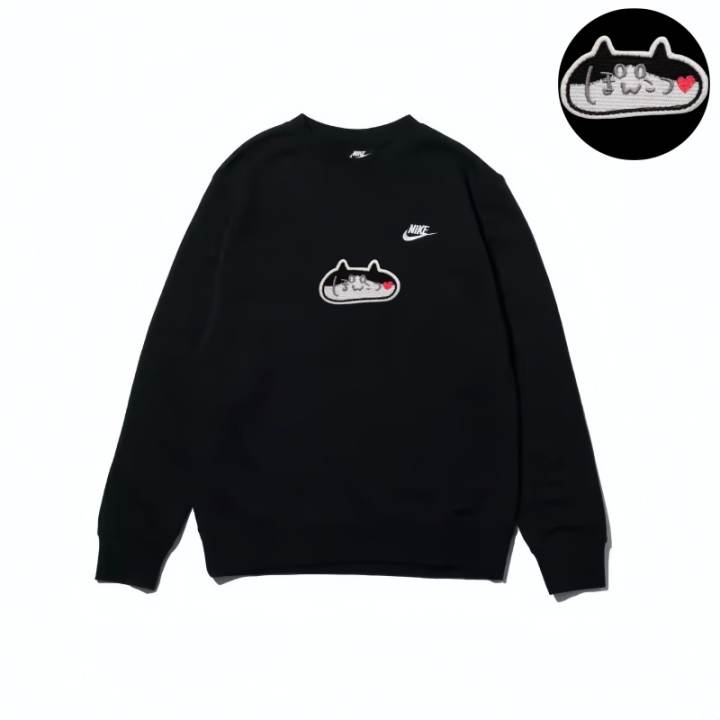 Nike Nike Sweatshirts Unisex Black Crew Neck Moderate Regular