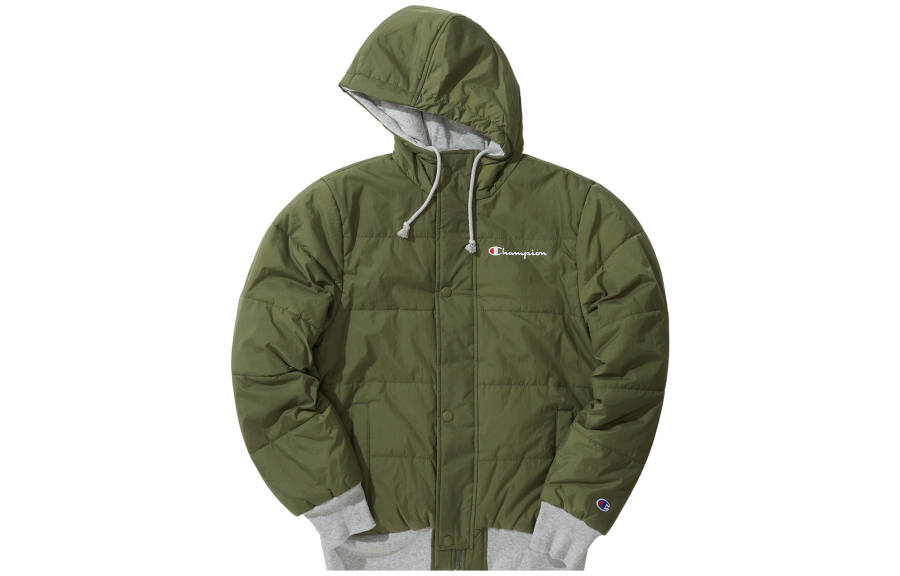 Champion Champion Puffer Jackets Unisex Hooded Thickened