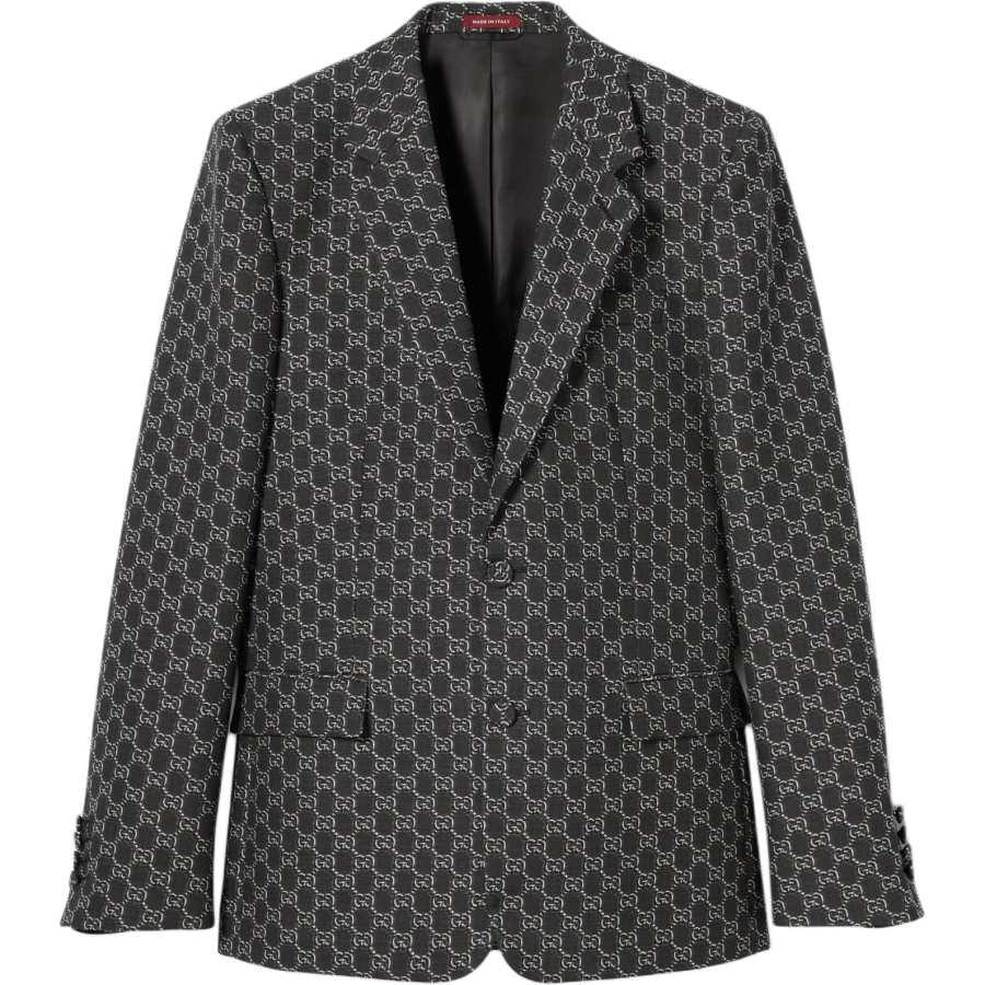 GUCCI FW24 Business Suit Coat Men's Gray