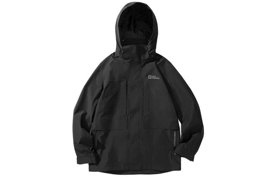 Jack Wolfskin Outdoor Hiking Waterproof, Windproof, Breathable, Water Repellent Windbreaker Jacket Men's