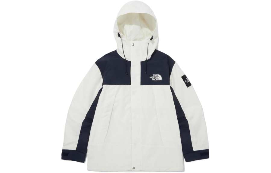 THE NORTH FACE MARTIS Waterproof And Windproof Windbreaker Jacket Unisex Navy Blue/Cream White