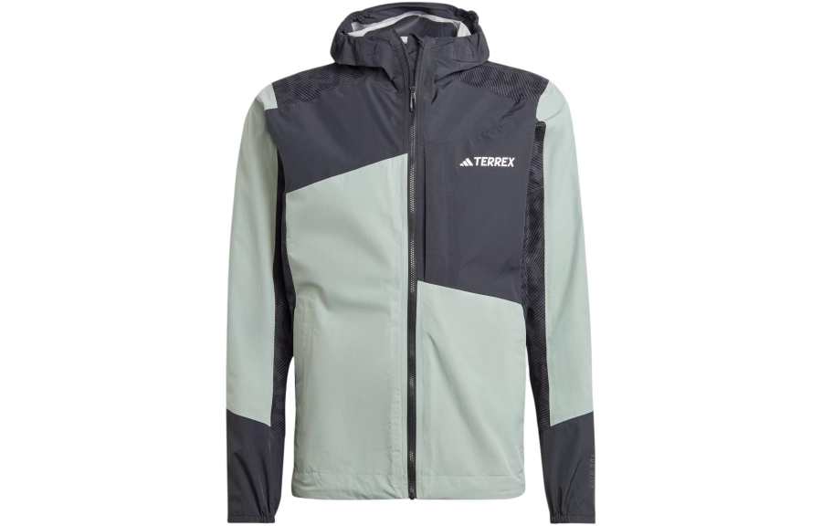 Adidas Adidas Waterproof And Rainproof Windbreaker Jacket Men's Dusty Green
