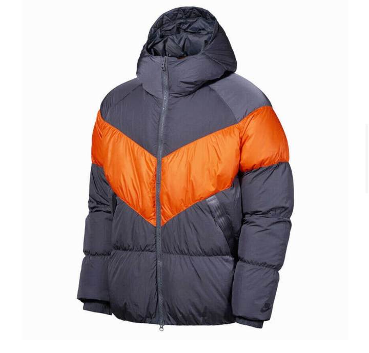Nike Nike Down Jackets Men's Gray Hooded Moderate Other