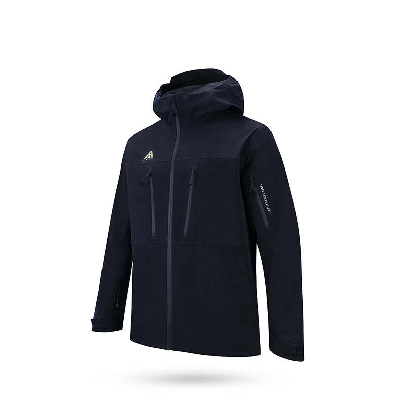 ANTA Jackets Men's Black Hooded Non Detachable Moderate Other