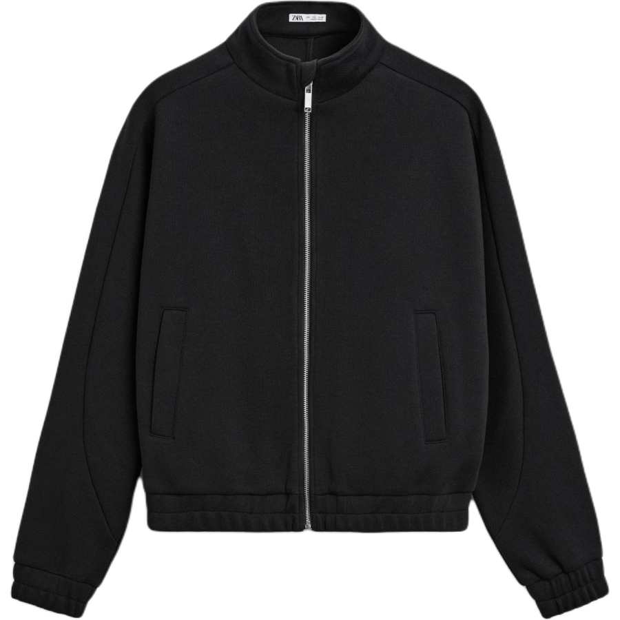 ZARA ZARA Sweatshirts Men's Black Stand Collar Moderate