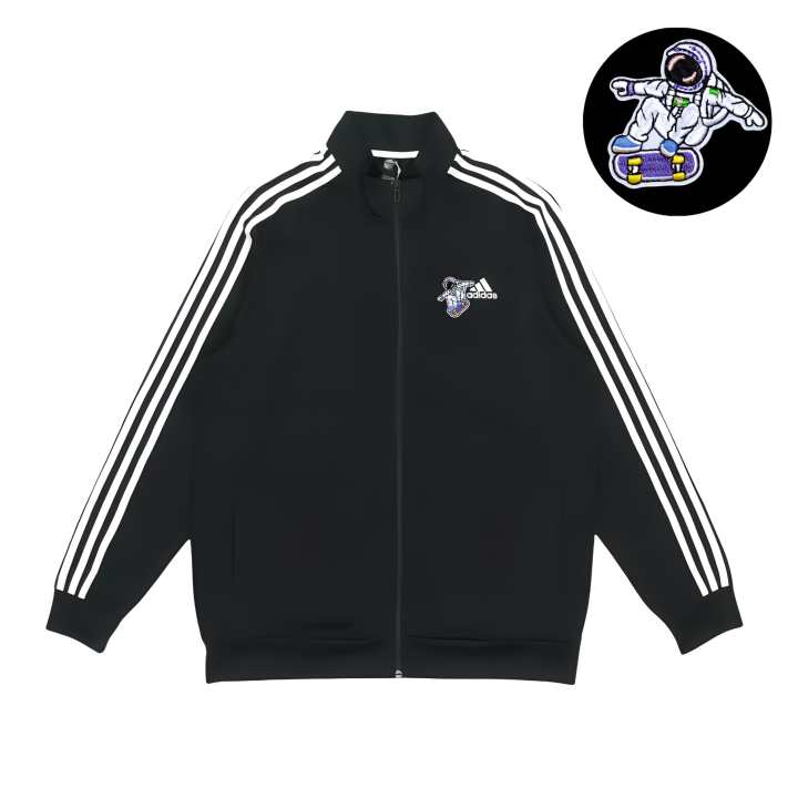 Adidas Adidas Jackets Unisex Black Stand Collar Moderate Pilot