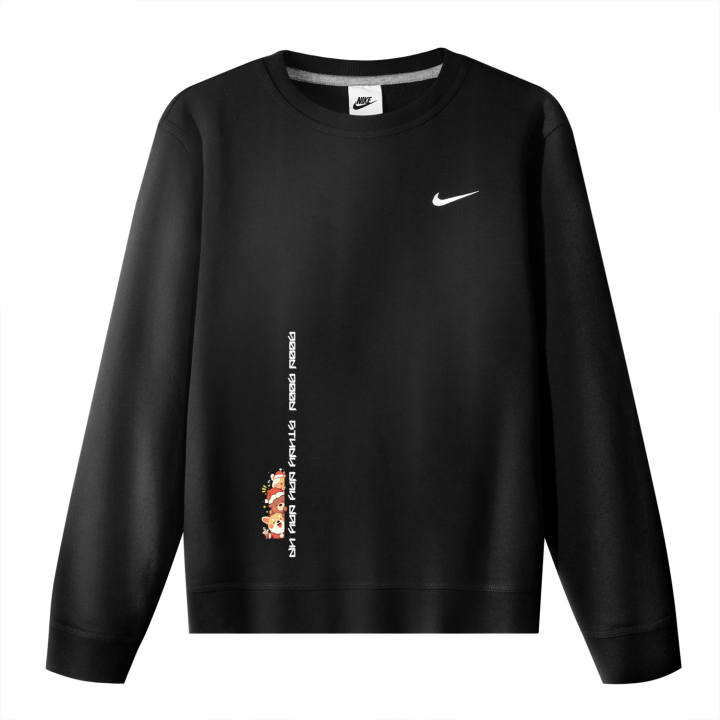 Nike Nike Sweatshirts Unisex Black Crew Neck Moderate Regular