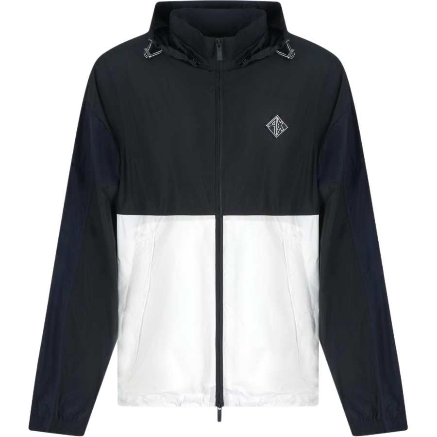 ARMANI EXCHANGE Armani Exchange colour-block hooded jacket
