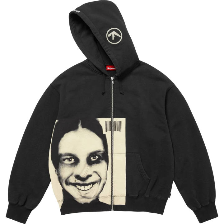 Supreme Supreme Aphex Twin Zip Up Hooded Sweatshirt