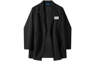 COMOWA Coats Unisex Suit Collar Thickened And Fleece Lined Straight Fit