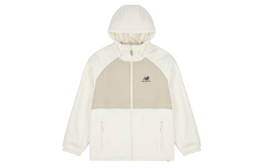 New Balance New Balance Velvet Jackets Unisex Ivory Hooded Moderate