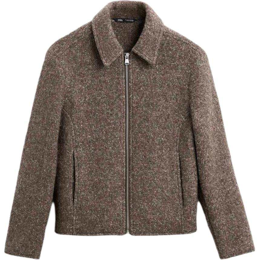 ZARA Jackets & Coats Men's Brown/Dark Taupe