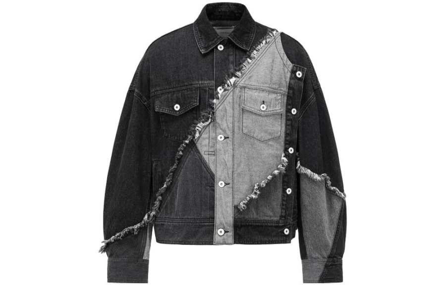 Feng Chen Wang Feng Chen Wang Jacket Unisex Black Gray