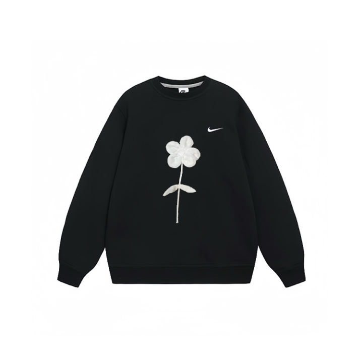 Nike Nike Sweatshirts Unisex Black Crew Neck Moderate Regular