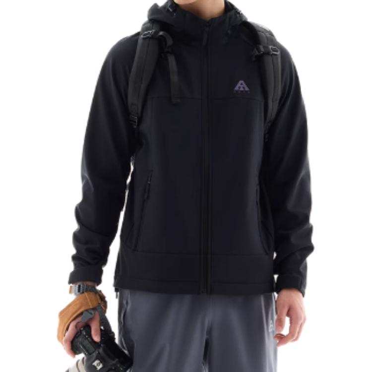 Anta Outdoor Collection Business/Casual Waterproof And Windproof Windbreaker Jacket Men's Basic Black