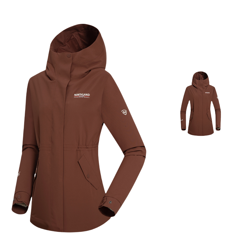 NORTHLAND Windbreaker Jackets Unisex Hooded Moderate