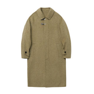 NANS STUDIO Coats Men's Lapel Moderate Straight Fit