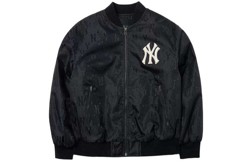 MLB MLB New York Yankees Puffer Jackets Unisex Black Crew Neck Moderate Puffer Jacket