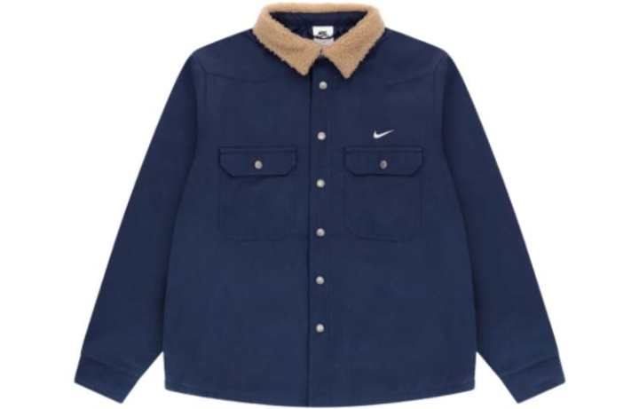Nike Nike Jackets Men's Marine Blue Lapel Moderate Workwear