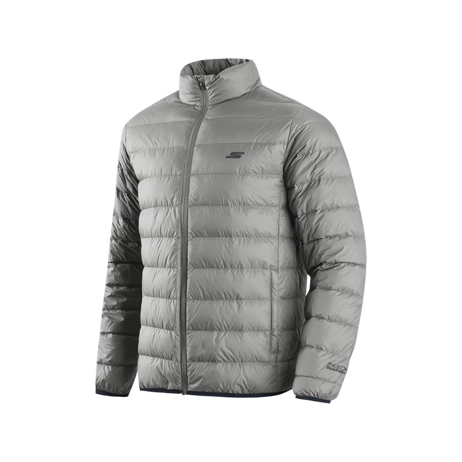 Skechers Down Jacket Men's Shooting Stars Smoke Gray