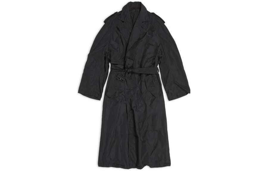 Balenciaga Coat Loose Fit Unisex Black