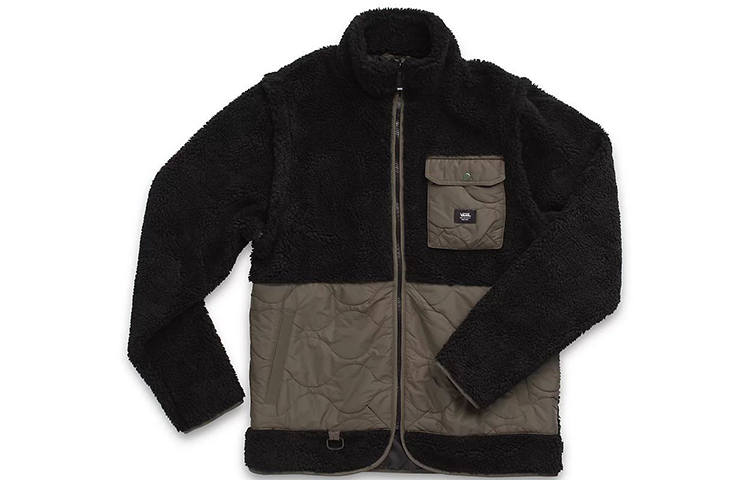 Vans Vans Velvet Jackets Men's Black Stand Collar Moderate