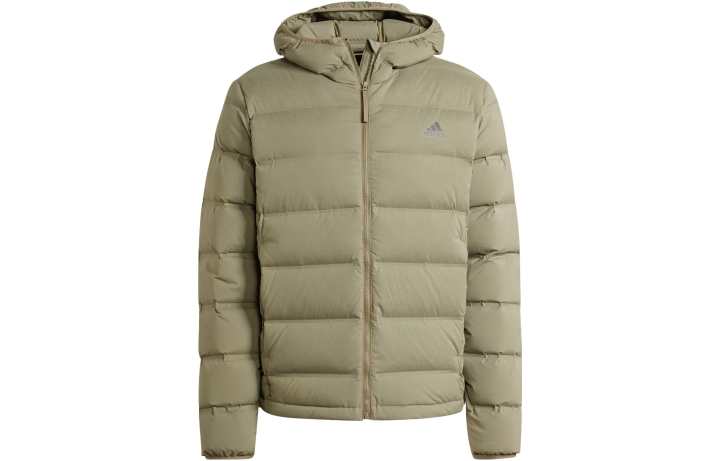 Adidas Adidas Helionic Stretch Hooded Down Jacket Down Jacket Men's Olive Green