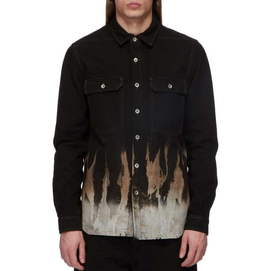 Rick Owens DRKSHDW Tie Dyed Denim Jacket