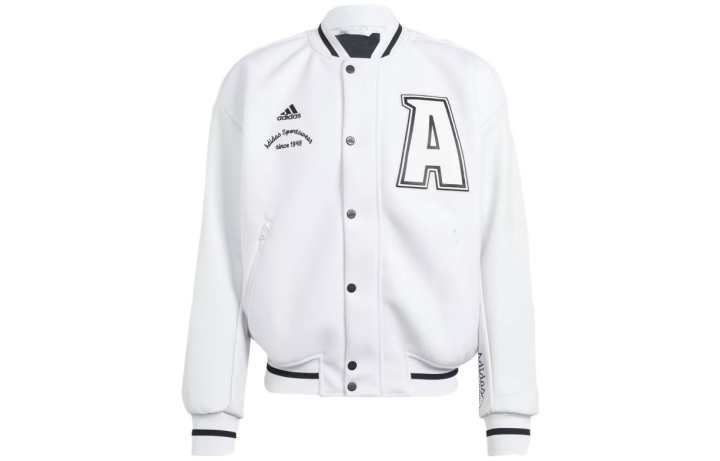 Adidas Adidas Jackets Unisex White Baseball Collar Moderate Other