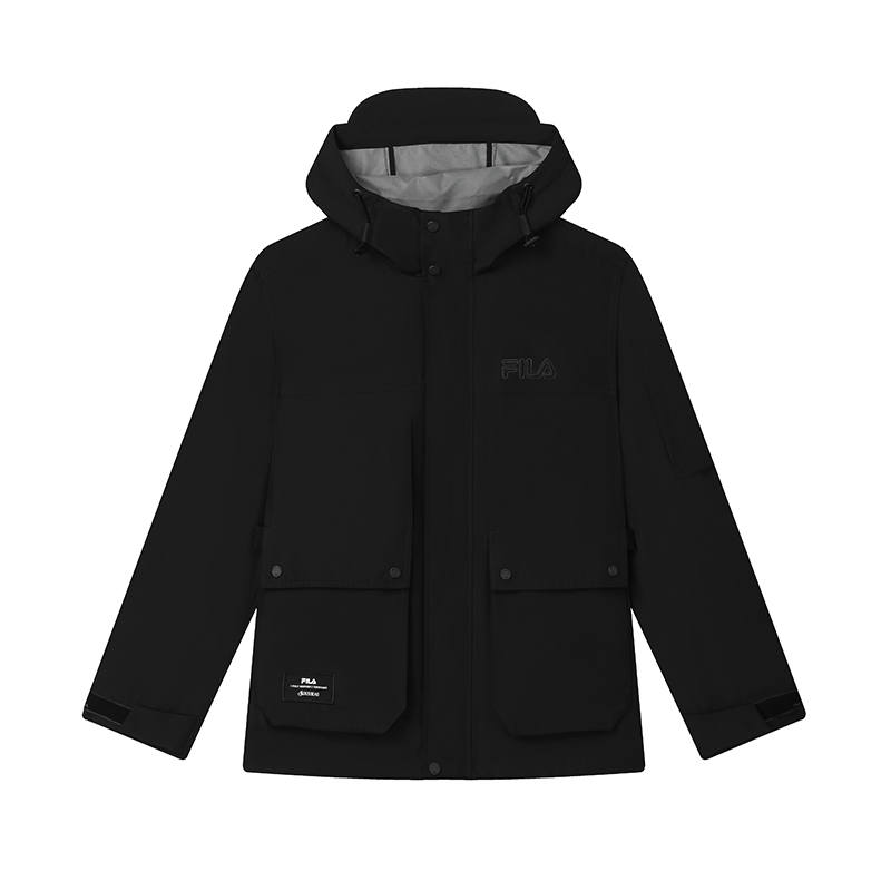 FILA Heritage Windbreaker Jacket Men's Jet Black