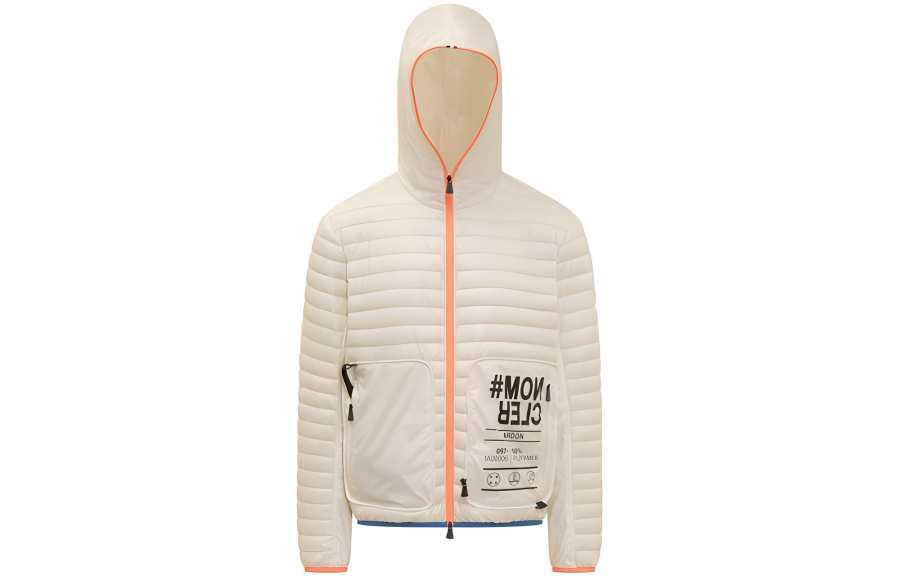 Moncler Grenoble Down Jacket Unisex Ecru