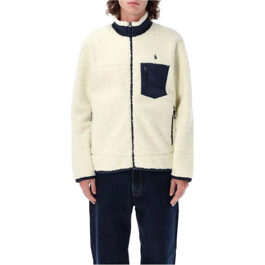 Polo Ralph Lauren Velvet feel Coat Men's Cream White