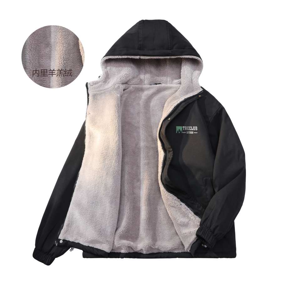Tre Club Puffer Jackets Unisex Hooded Thickened Puffer Jacket