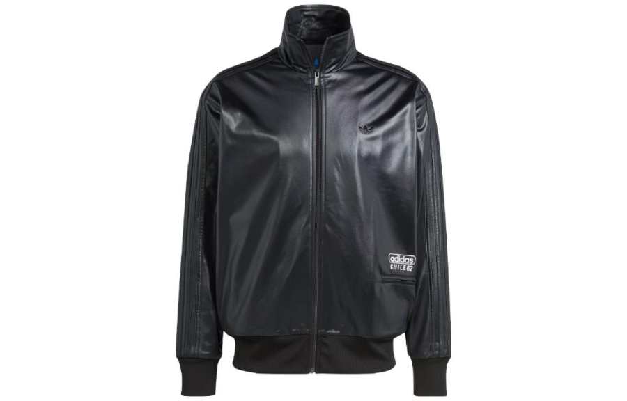 Adidas Originals Jackets Men's Black Stand Collar Moderate Other