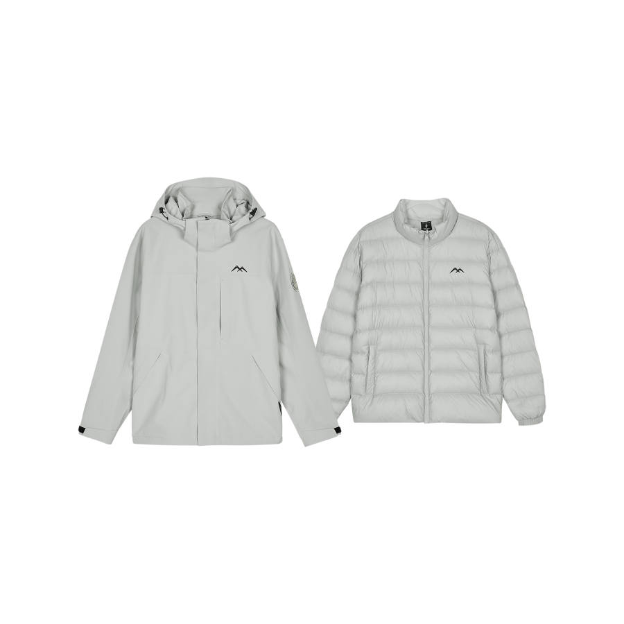 Skechers Windbreaker Jacket Men's Lunar Gray